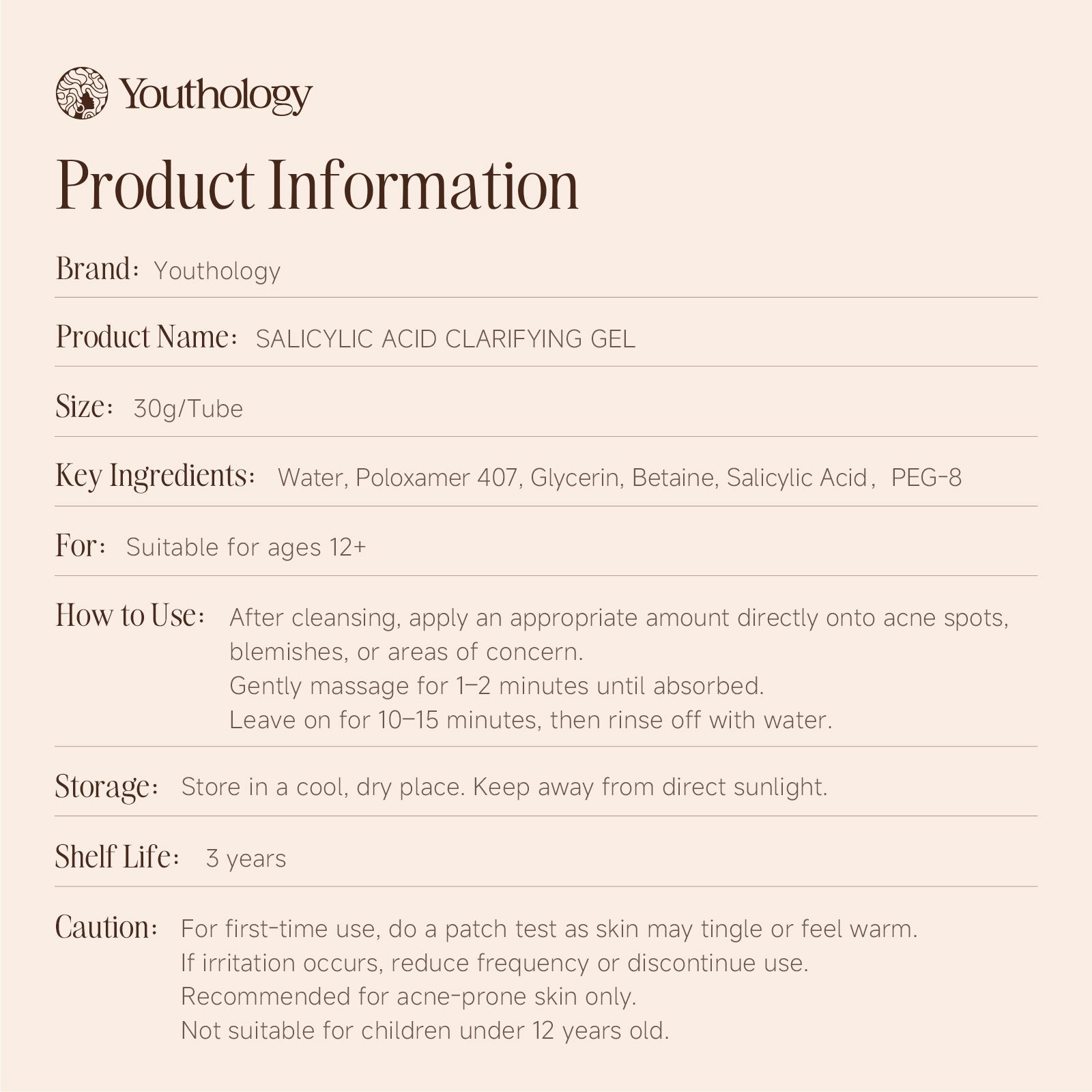 Youthology Salicylic Acid Clarifying Gel