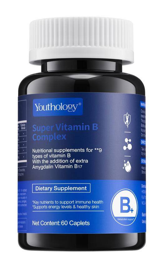 Super Vitamin B Complex 60 Caplets Bottle